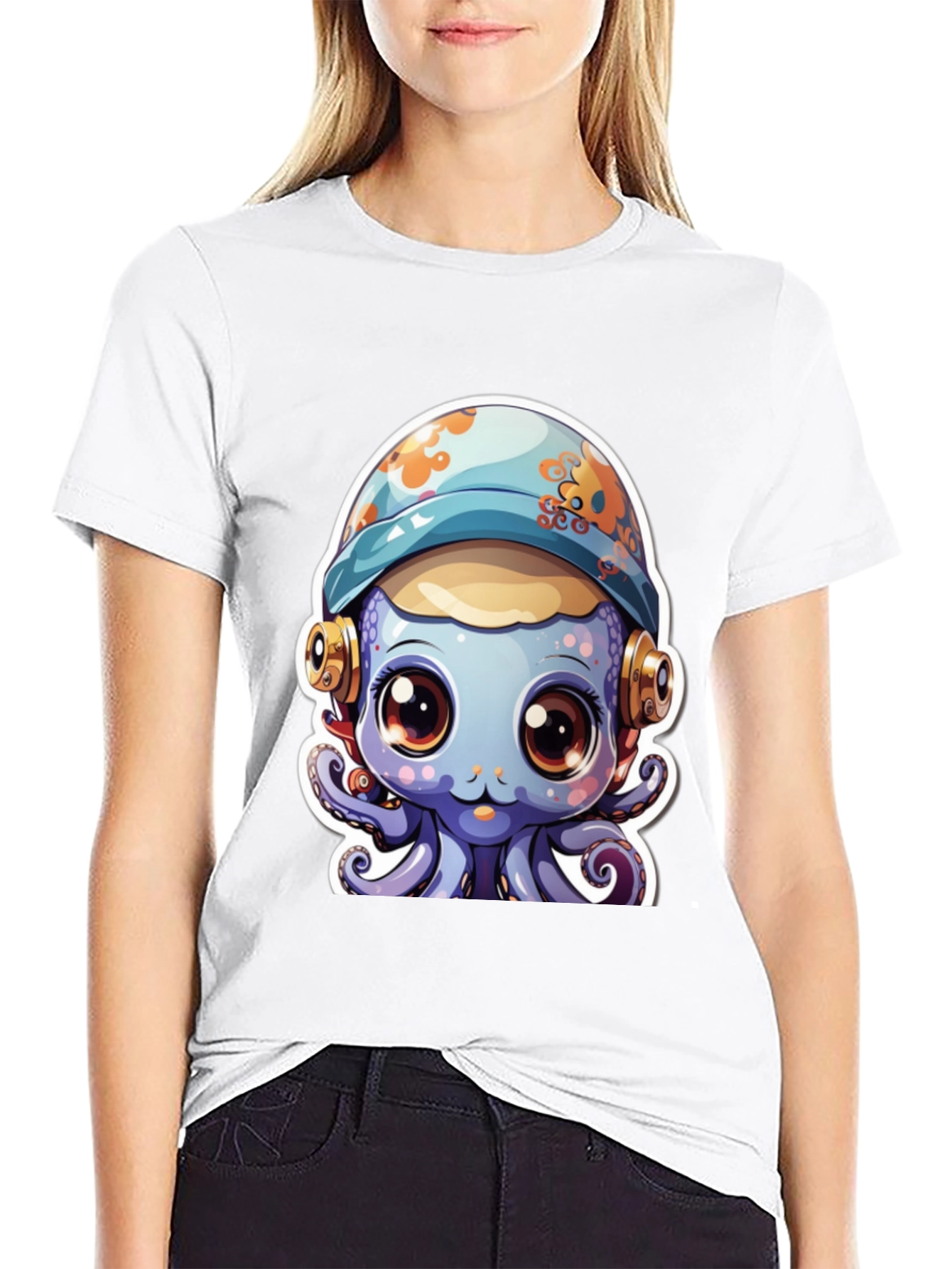 Cute Cartoon Octopus T-Shirt