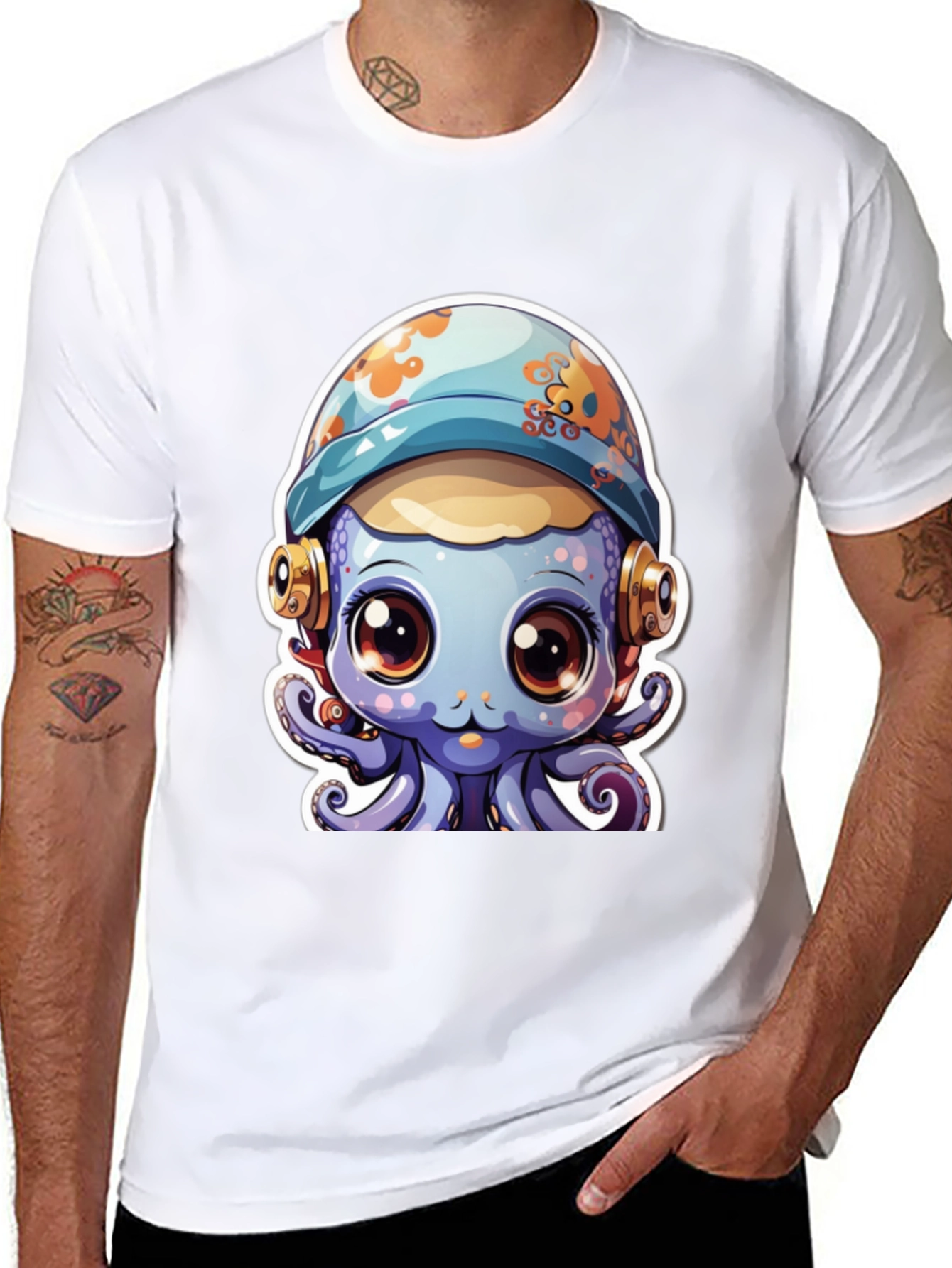 Cute Cartoon Octopus T-Shirt