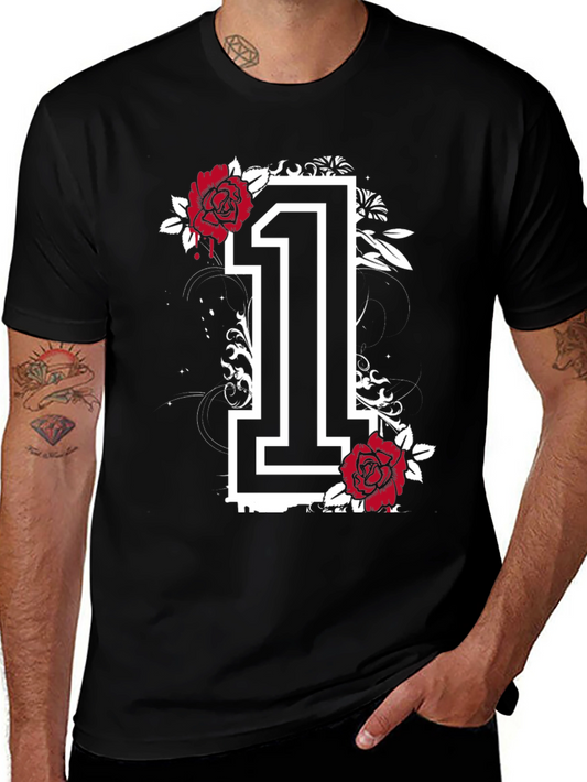 Floral Number 1 Graphic T-Shirt