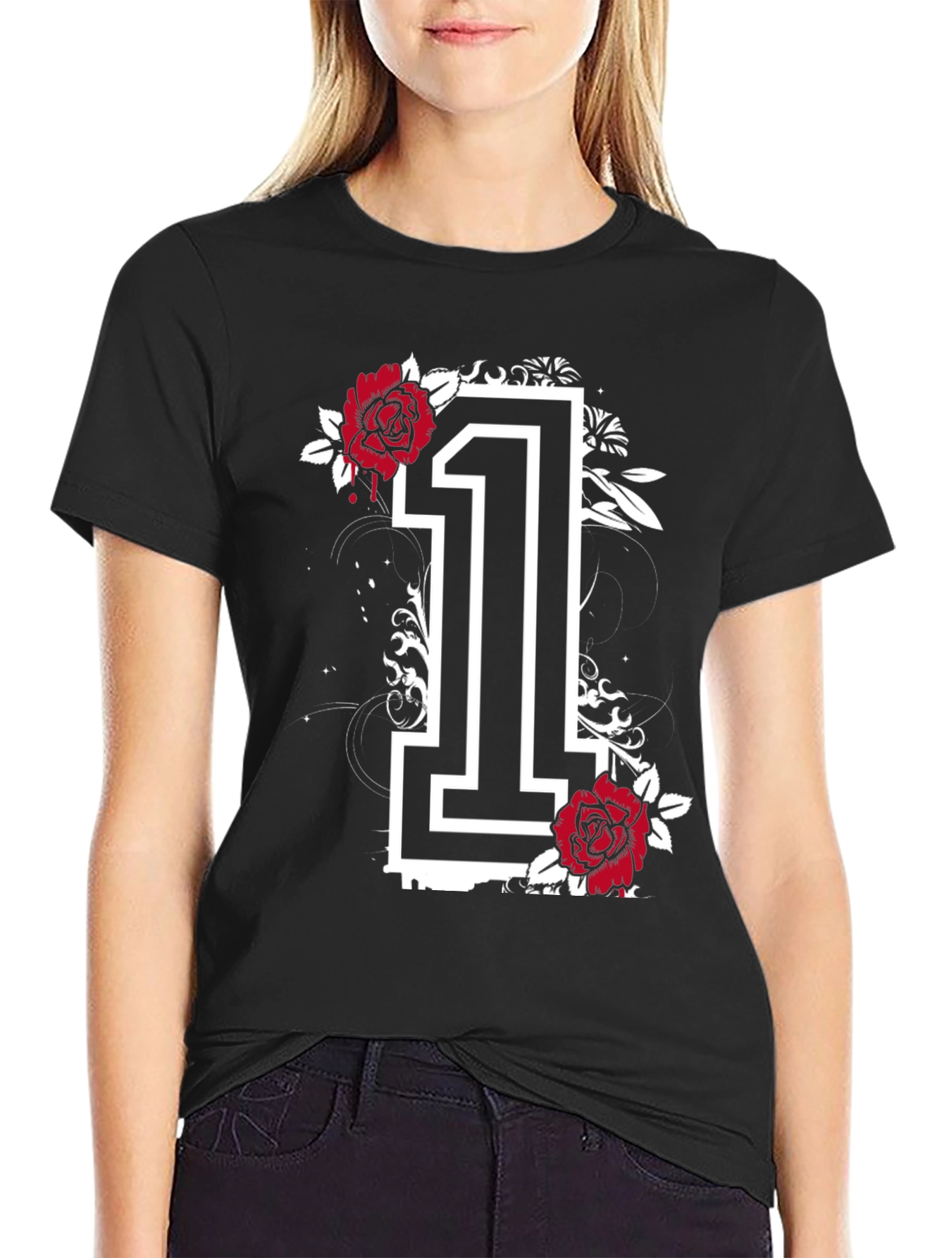 Floral Number 1 Graphic T-Shirt