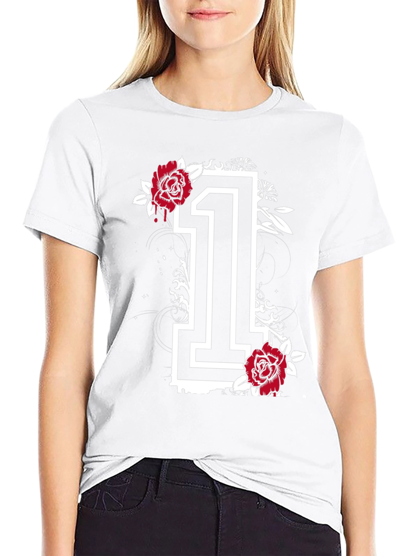 Floral Number 1 Graphic T-Shirt