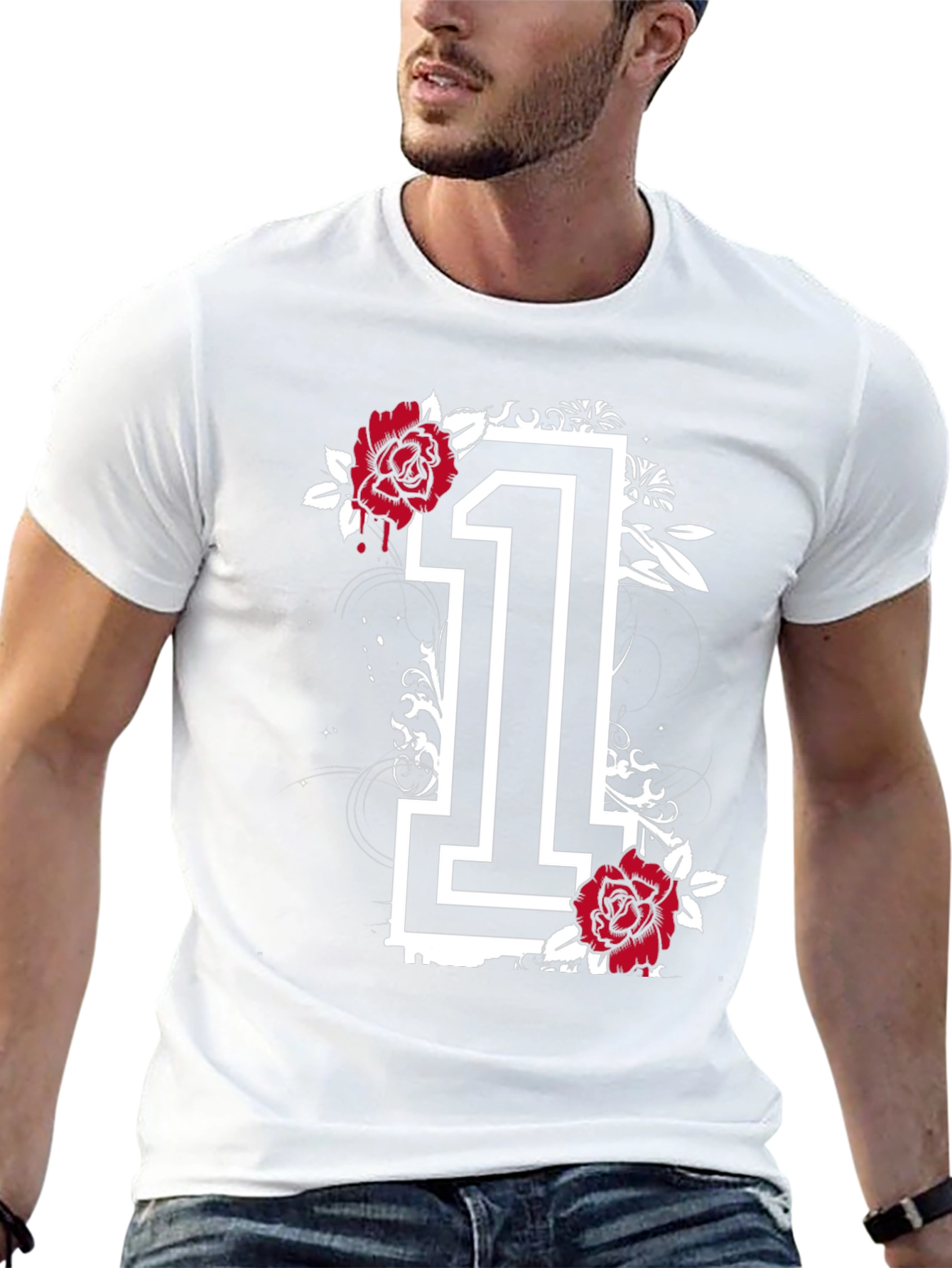 Floral Number 1 Graphic T-Shirt