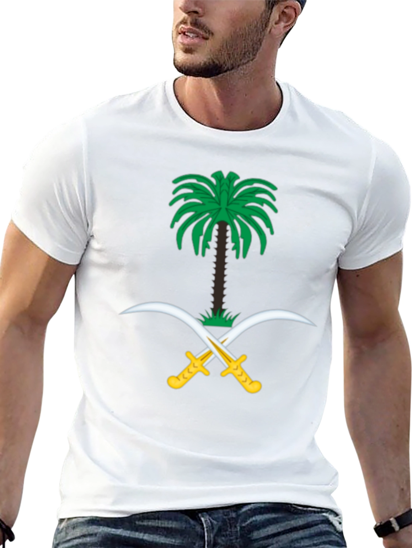 Saudi Arabia Emblem Black T-Shirt
