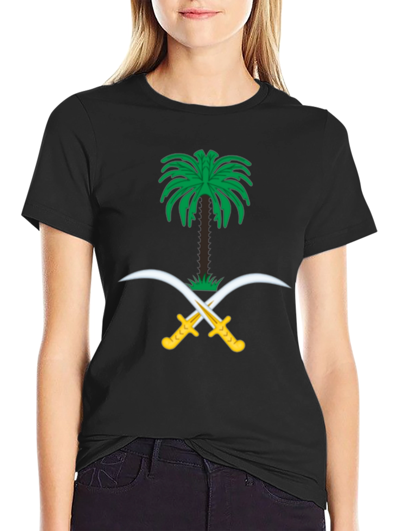 Saudi Arabia Emblem Black T-Shirt