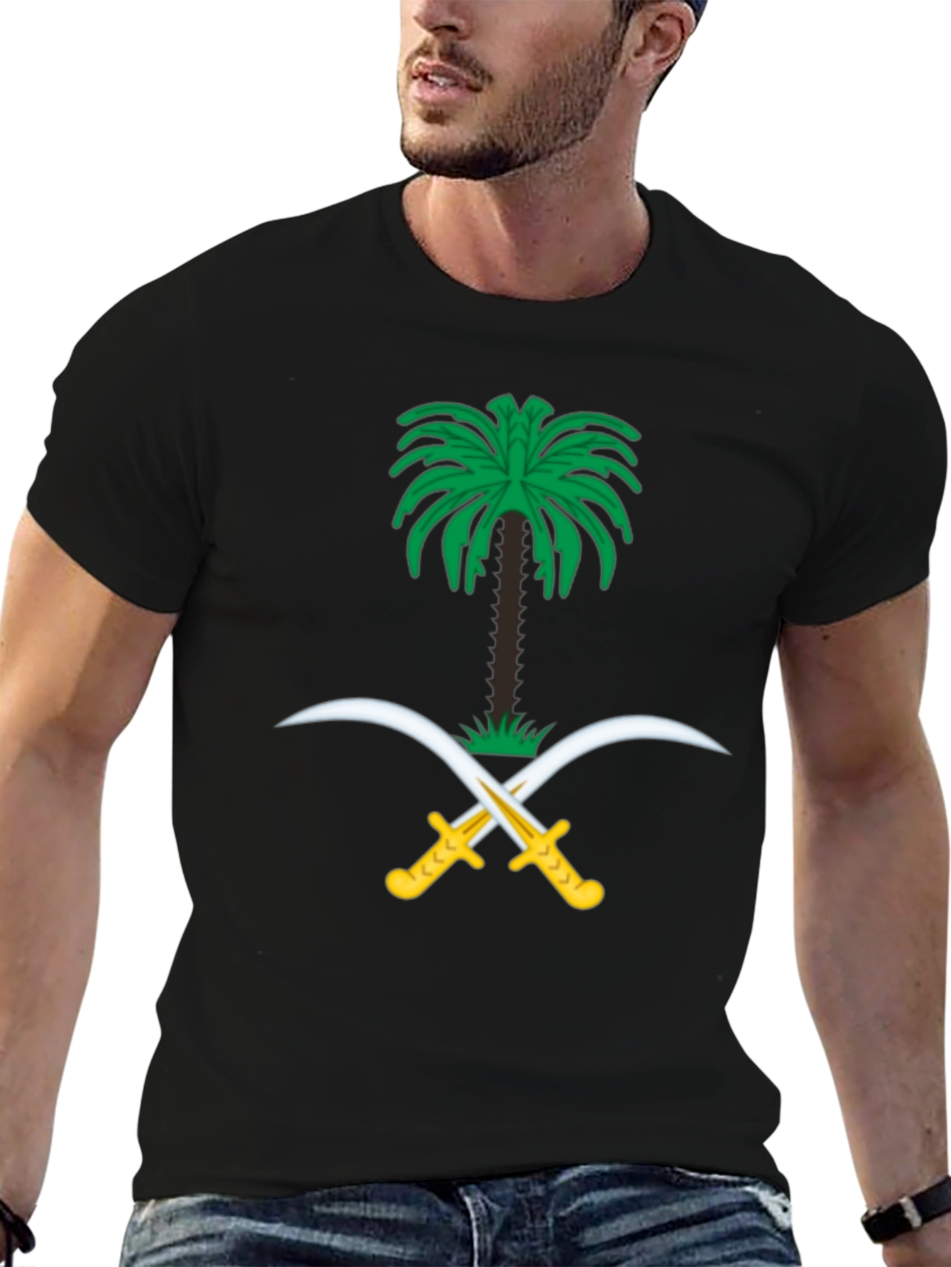 Saudi Arabia Emblem Black T-Shirt