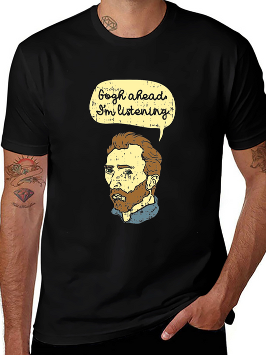 Gogh Ahead Funny Graphic T-Shirt