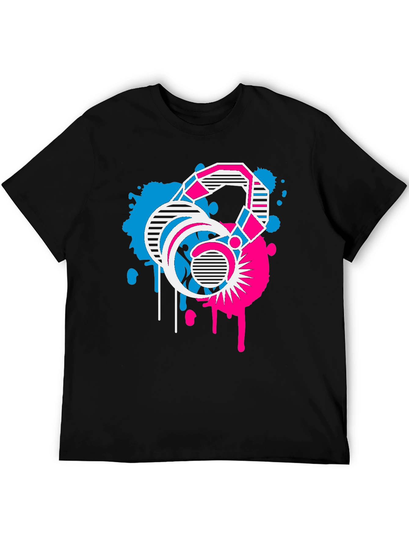Abstract Graphic T-Shirt Retro Design