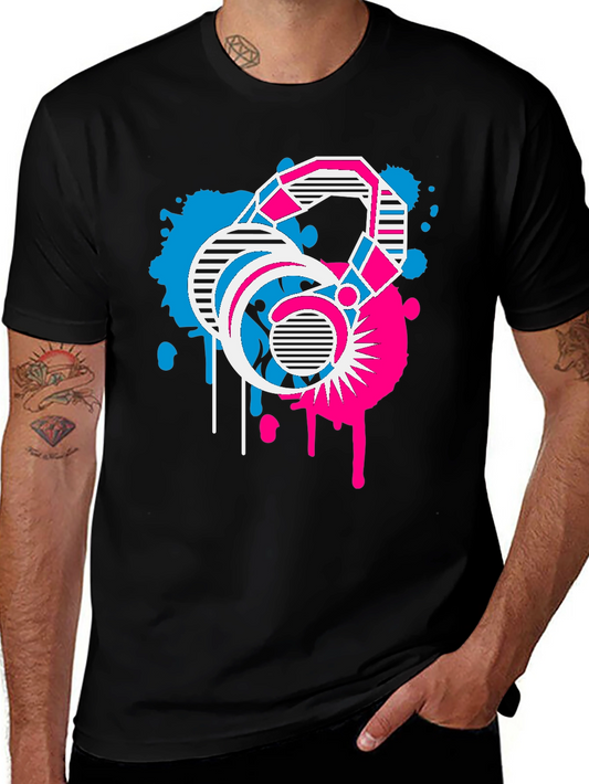 Abstract Graphic T-Shirt Retro Design