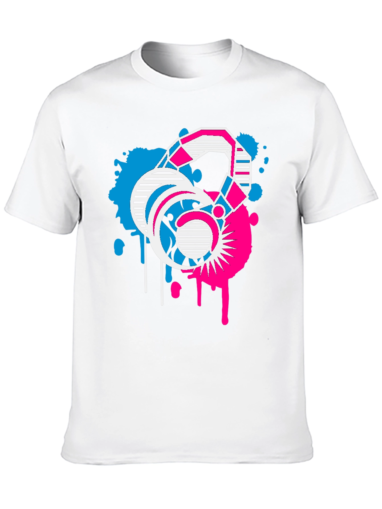Abstract Graphic T-Shirt Retro Design