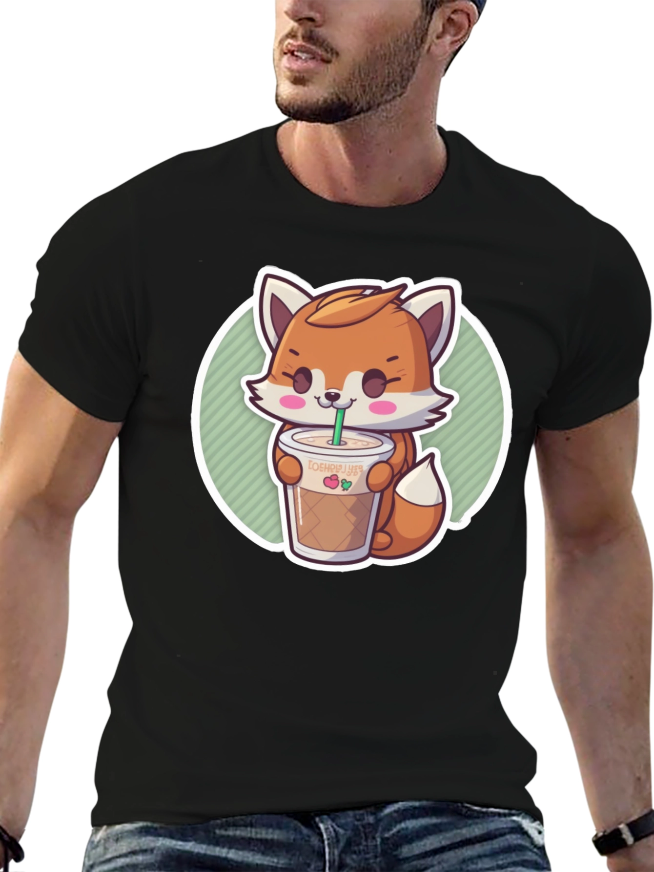 Cute Fox Boba Tea T-Shirt