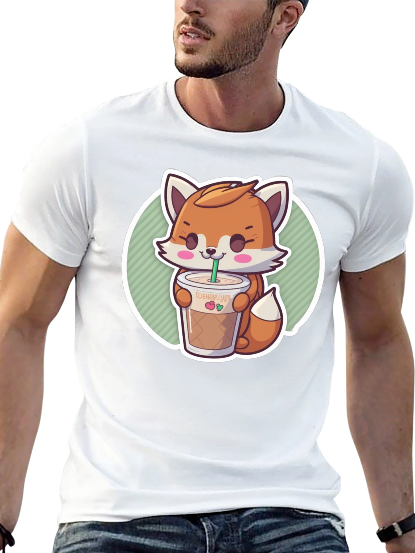 Cute Fox Boba Tea T-Shirt
