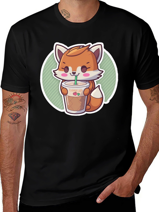 Cute Fox Boba Tea T-Shirt