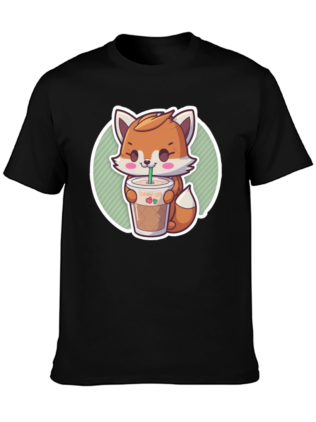 Cute Fox Boba Tea T-Shirt