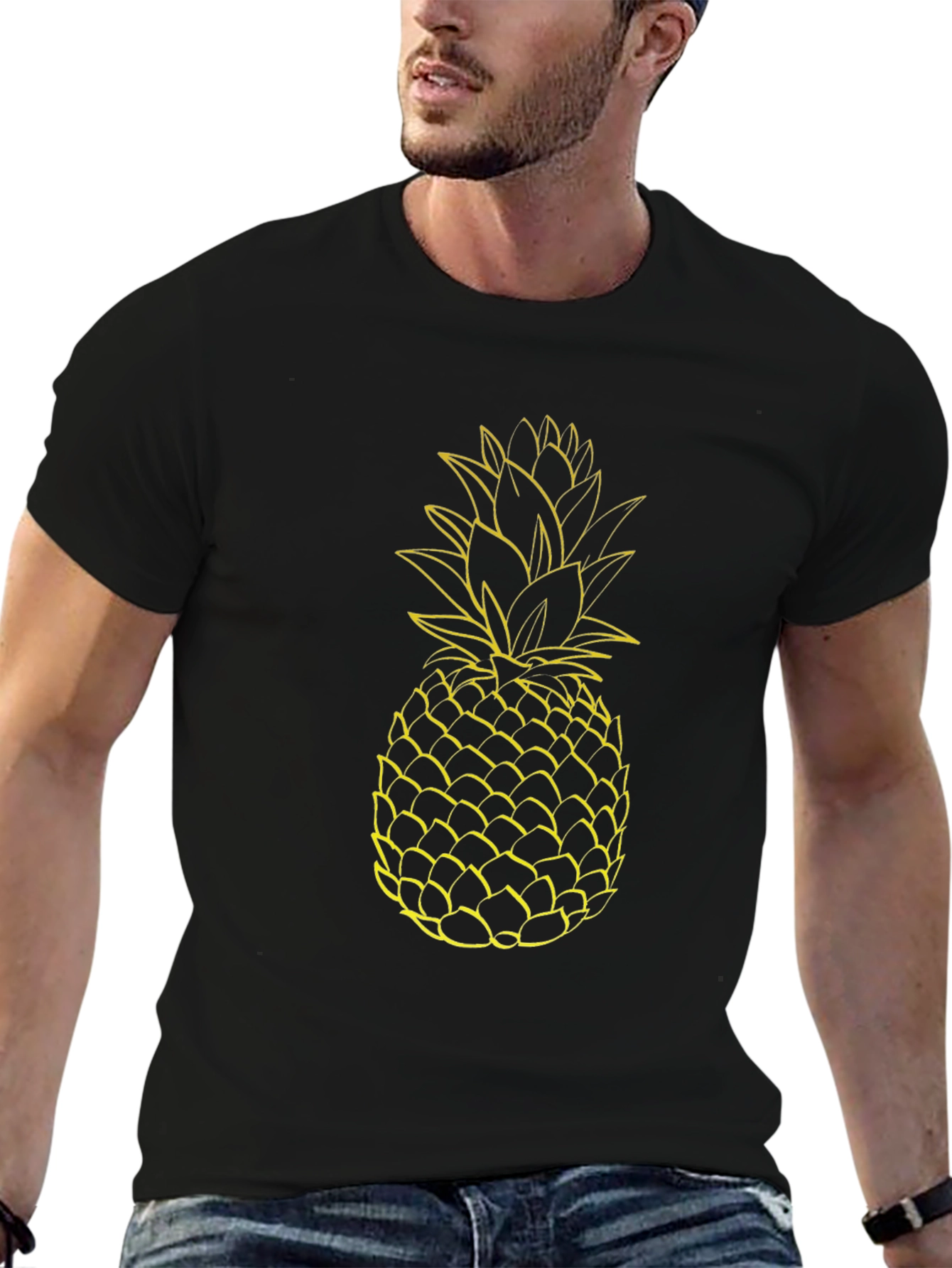 Pineapple Graphic T-Shirt - Casual Style