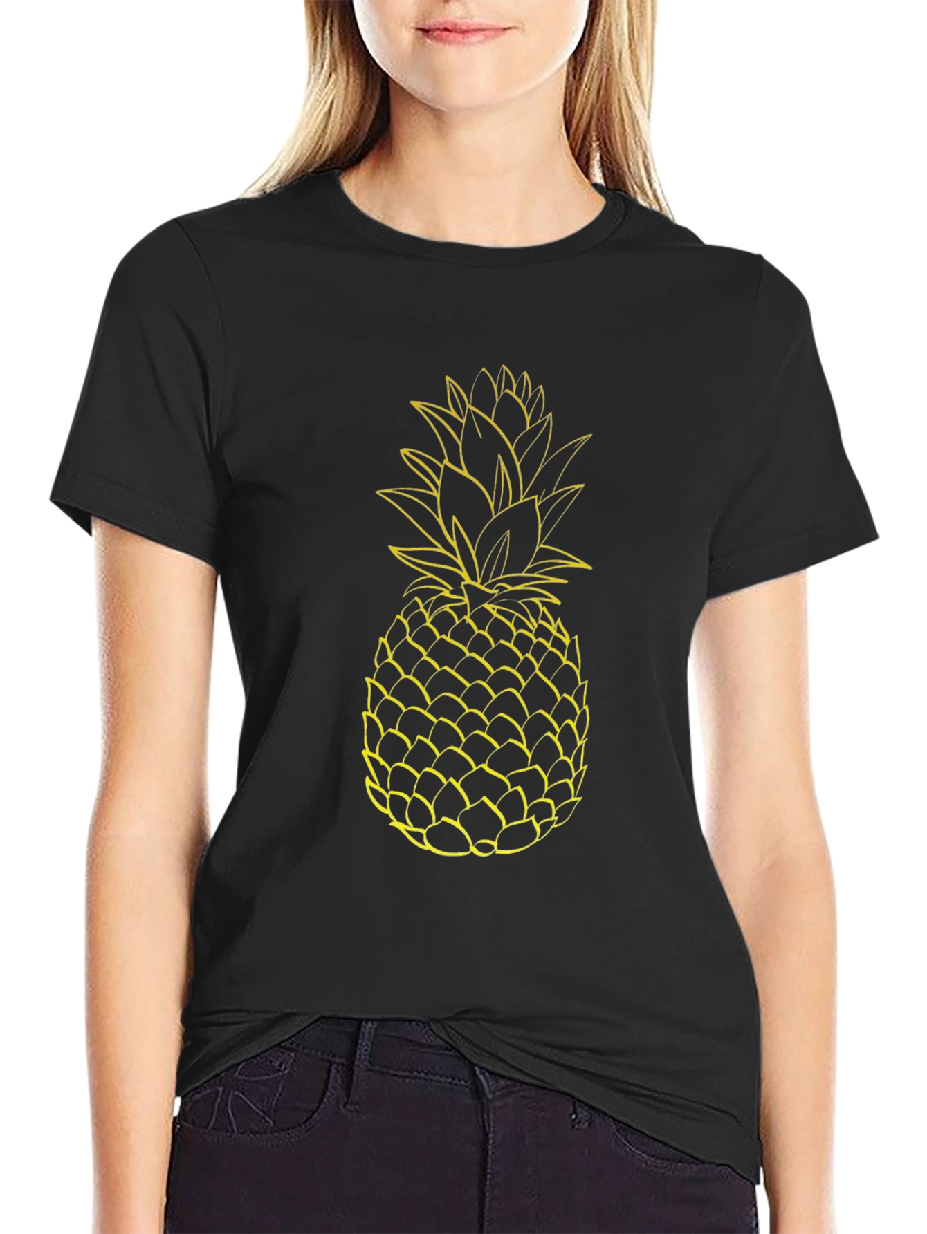 Pineapple Graphic T-Shirt - Casual Style