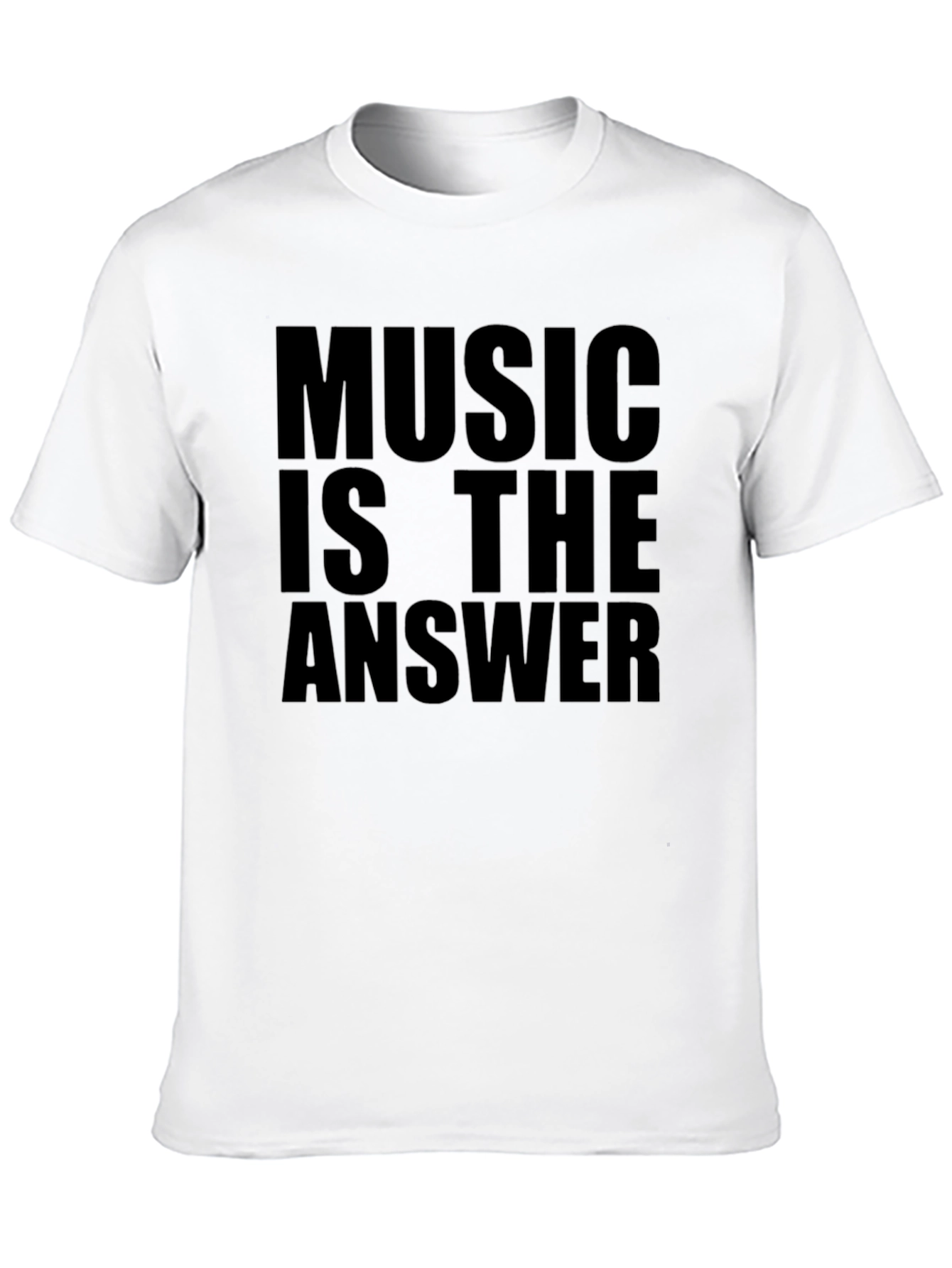 Music Is The Answer Black T-Shirt