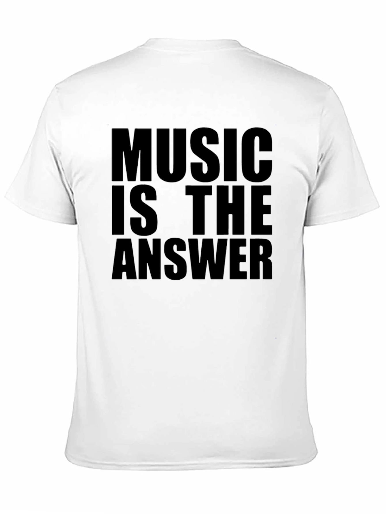 Music Is The Answer Black T-Shirt