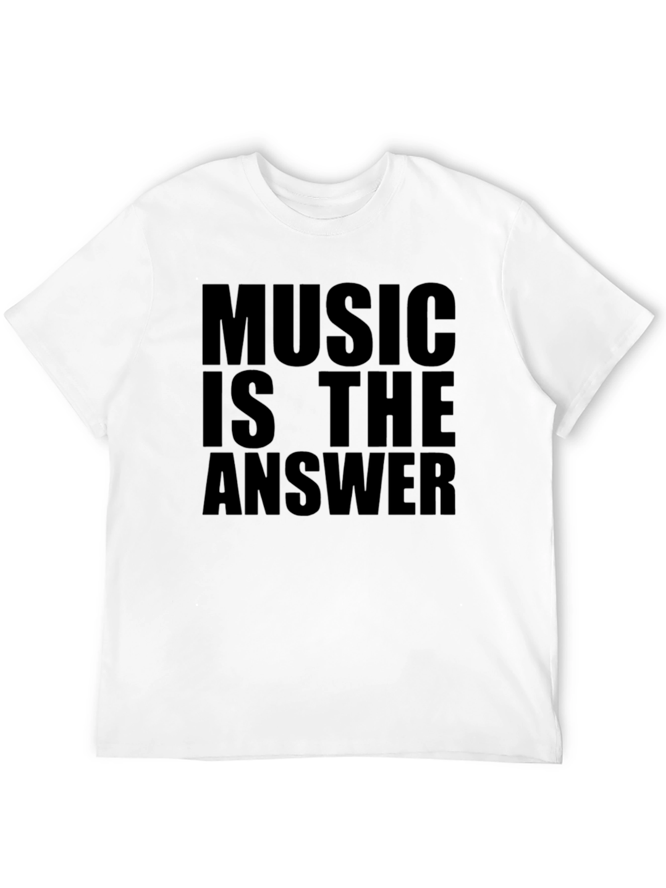 Music Is The Answer Black T-Shirt