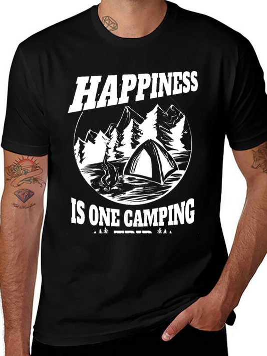 Happiness is One Camping Trip Graphic Tee