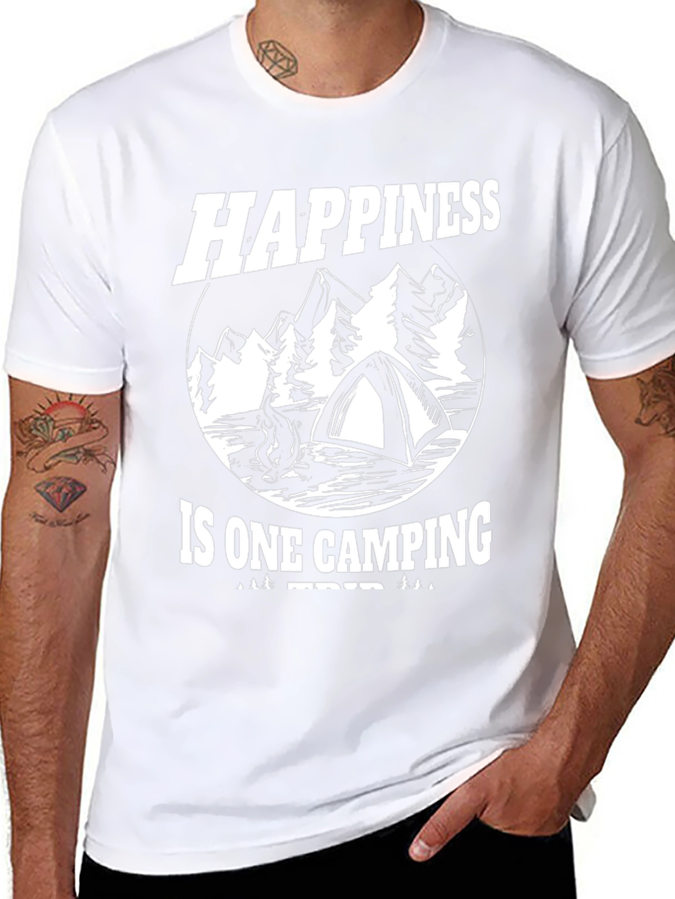 Happiness is One Camping Trip Graphic Tee