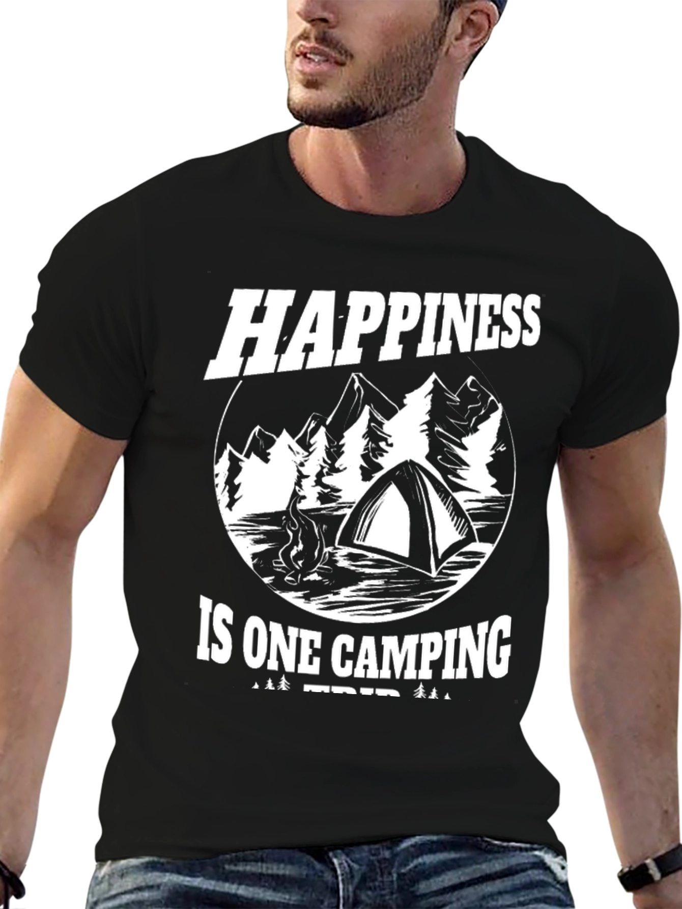 Happiness is One Camping Trip Graphic Tee