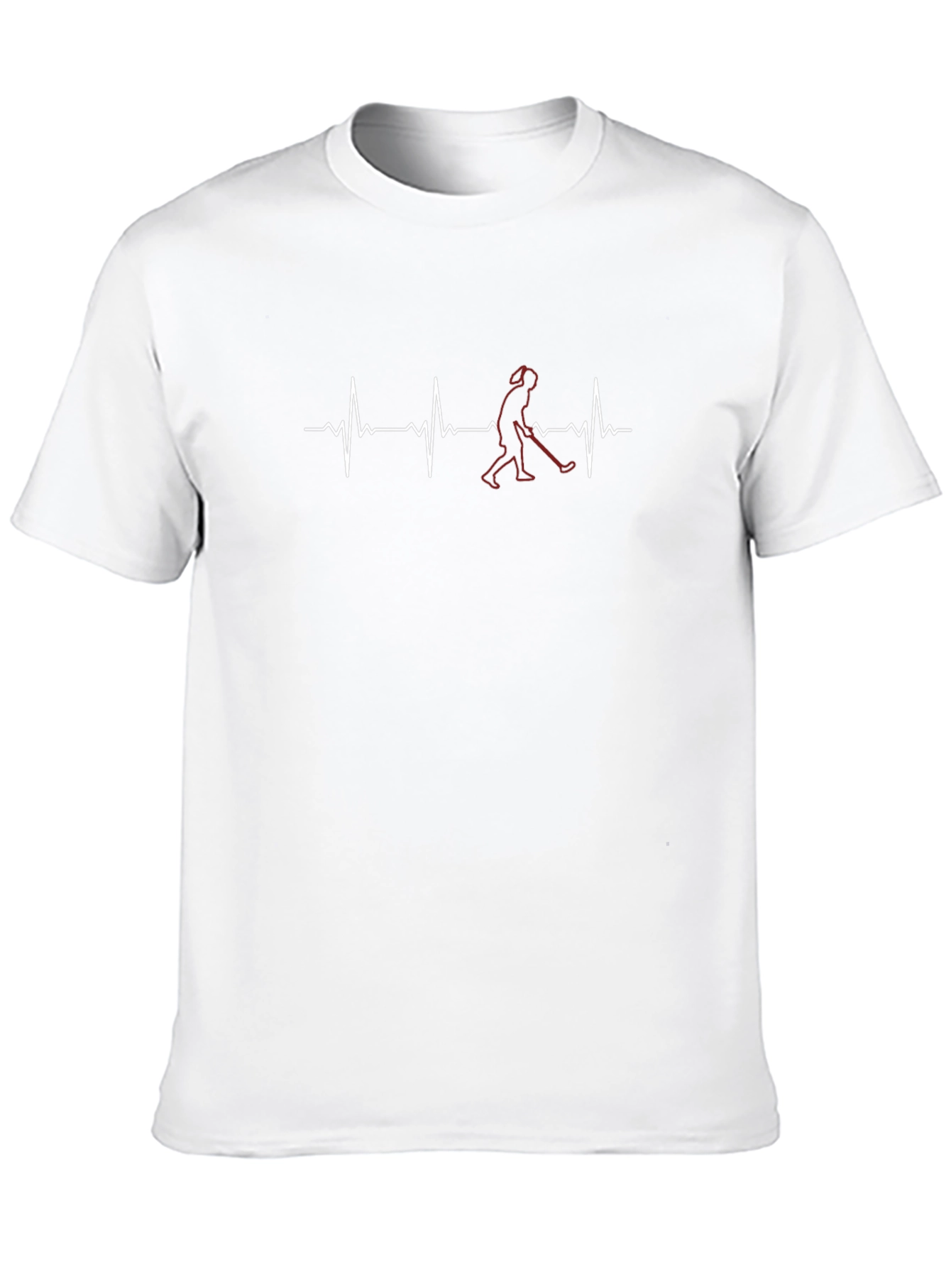 Hockey Heartbeat T-Shirt - Black