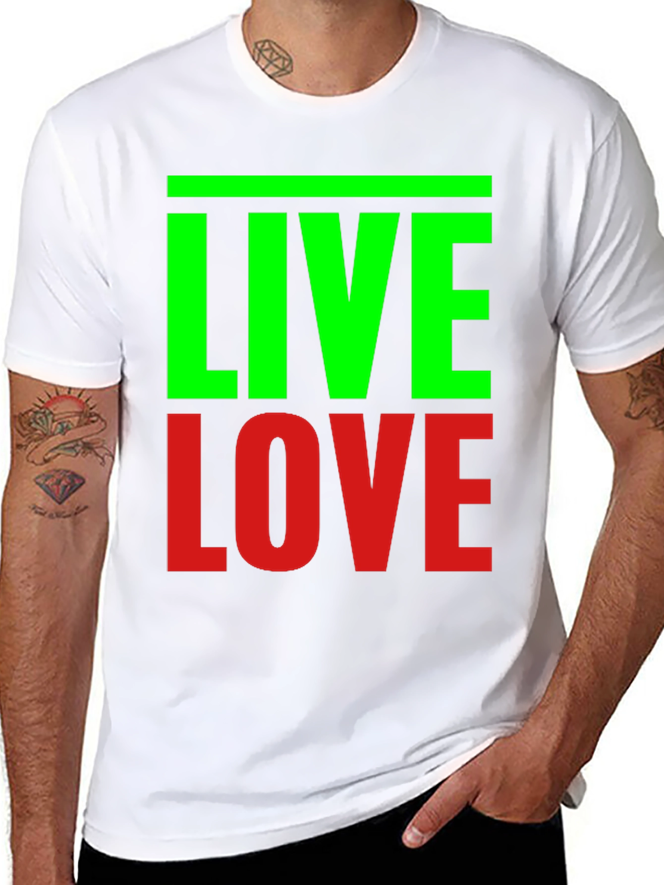 Live Love Graphic Tee - Black