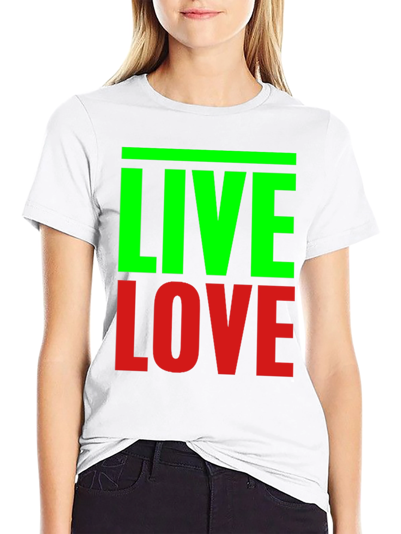 Live Love Graphic Tee - Black