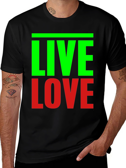 Live Love Graphic Tee - Black