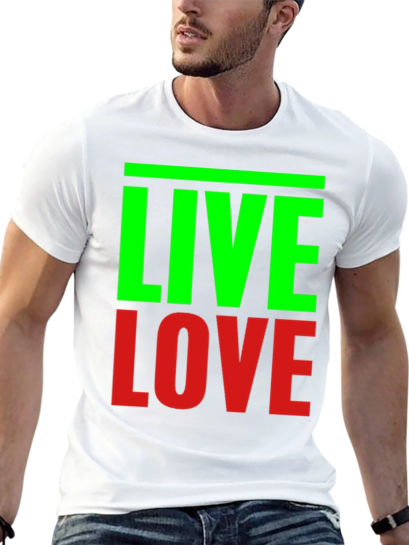Live Love Graphic Tee - Black