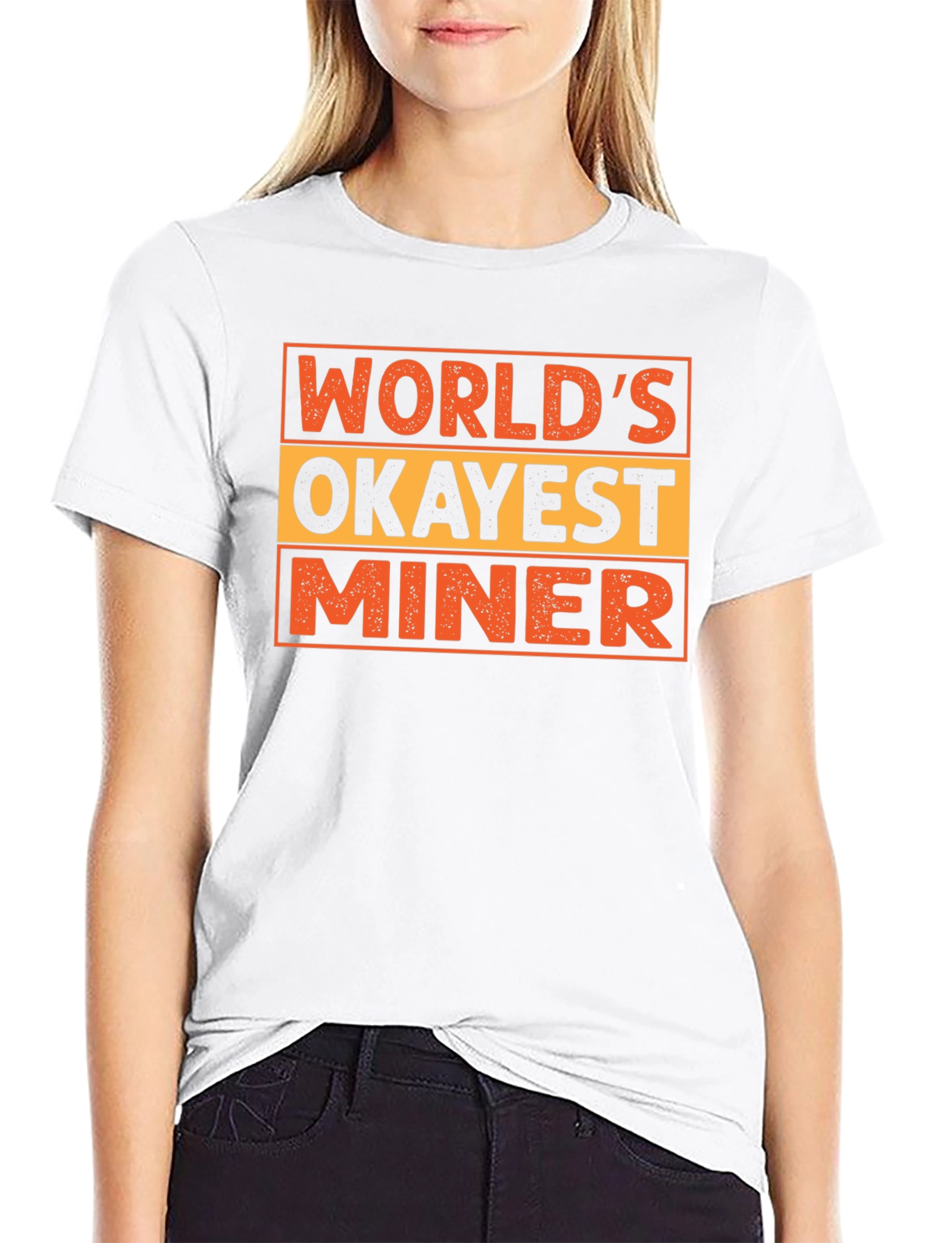 Worlds Okayest Miner Novelty T-Shirt