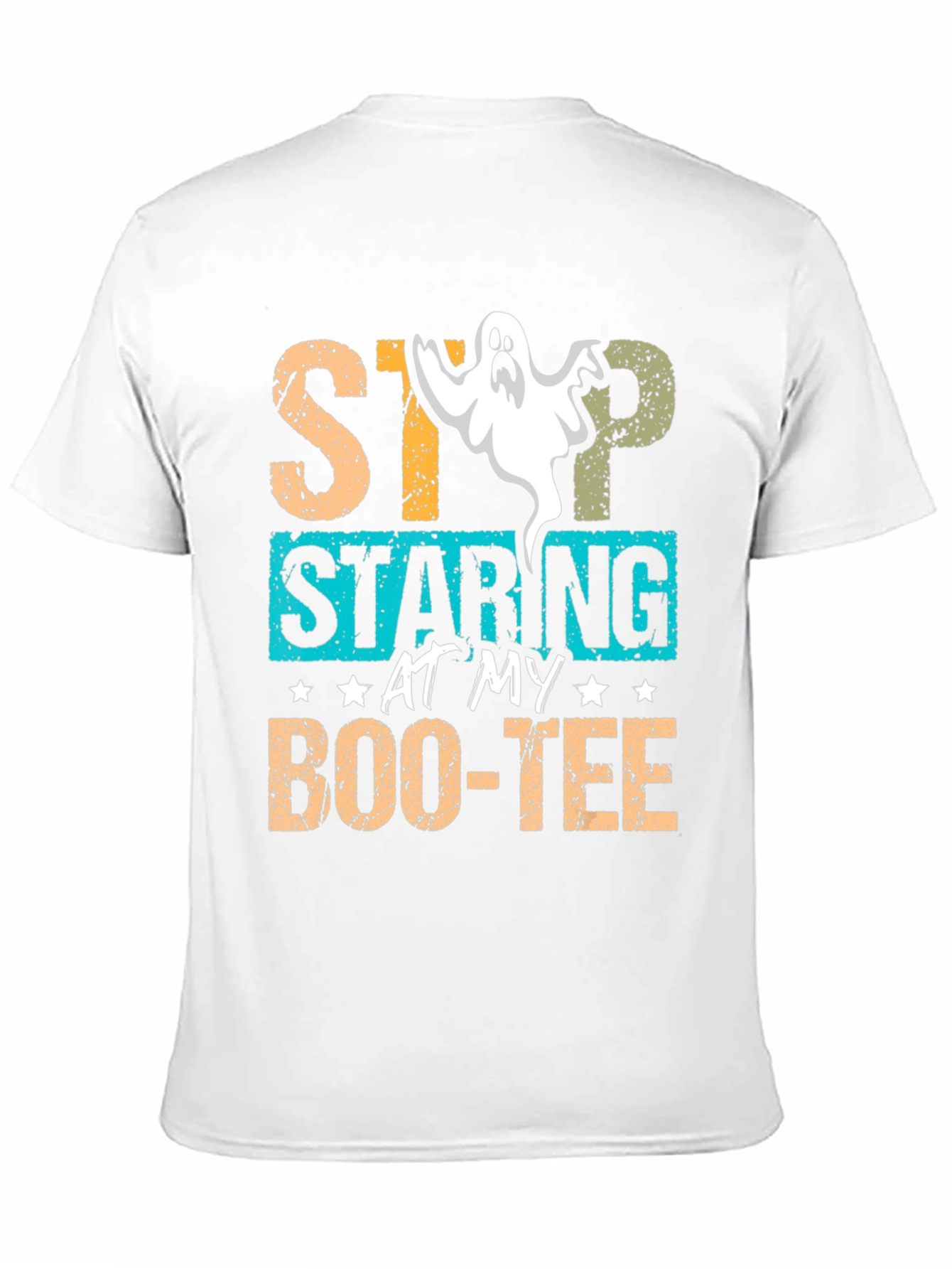 Stop Staring At My Boo-tee Halloween Graphic T-Shirt