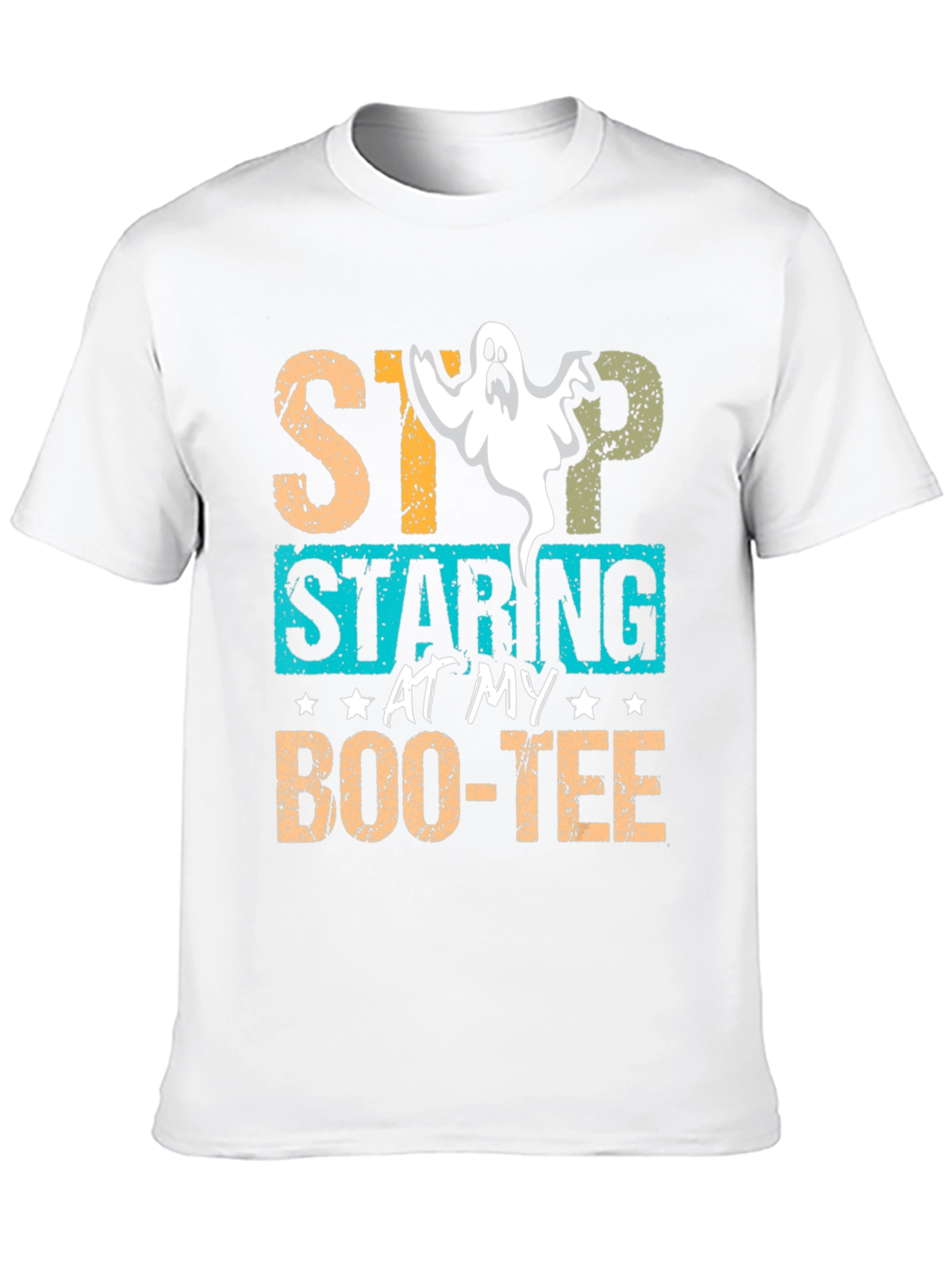 Stop Staring At My Boo-tee Halloween Graphic T-Shirt