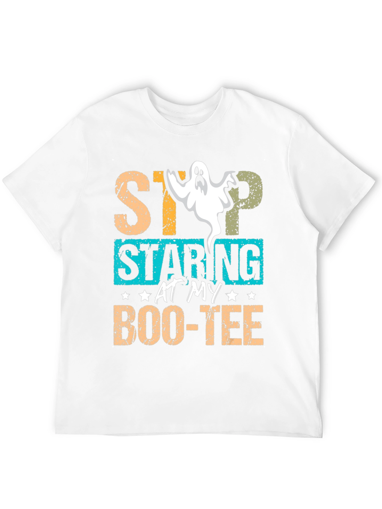 Stop Staring At My Boo-tee Halloween Graphic T-Shirt