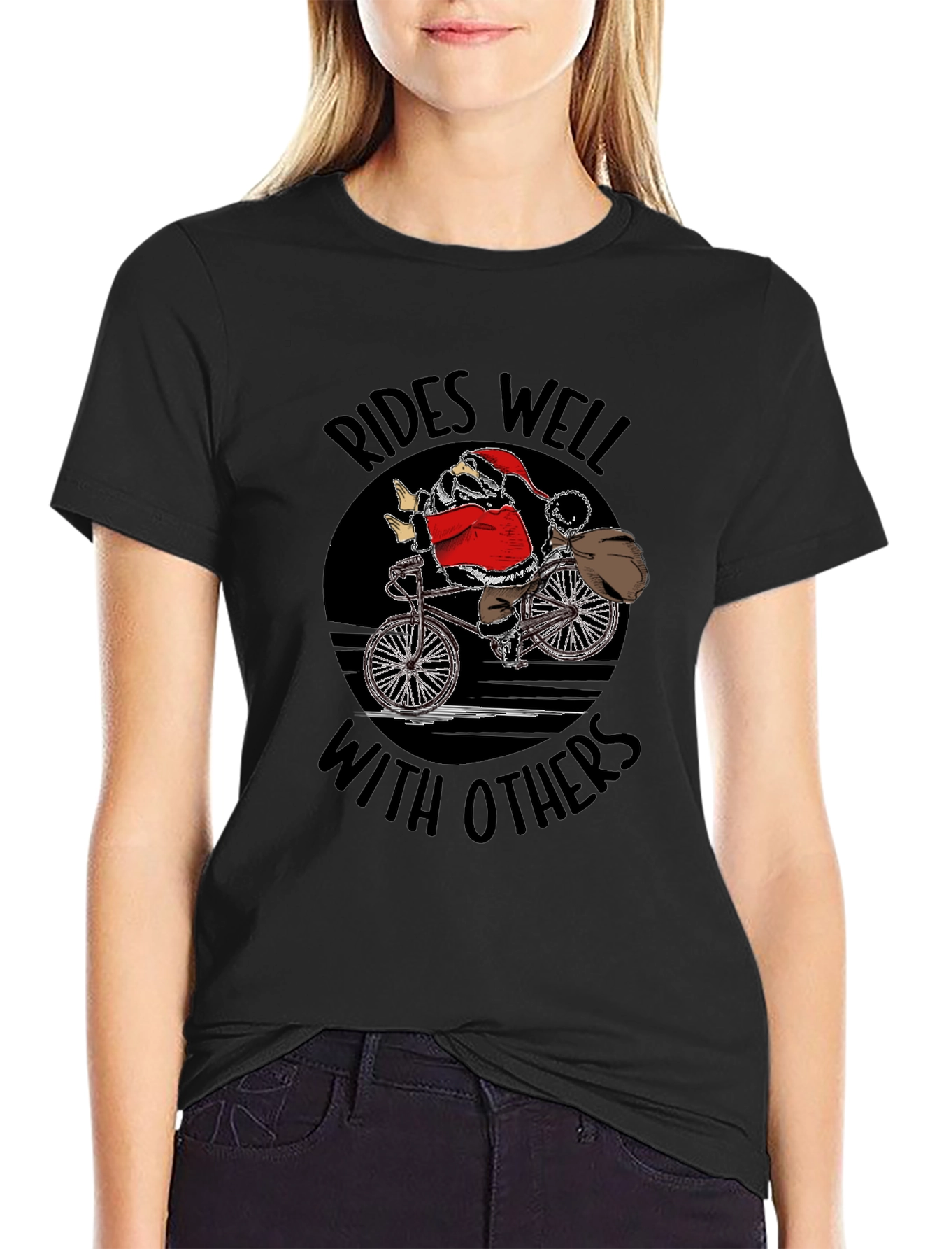 Santa Rides Well With Others T-Shirt