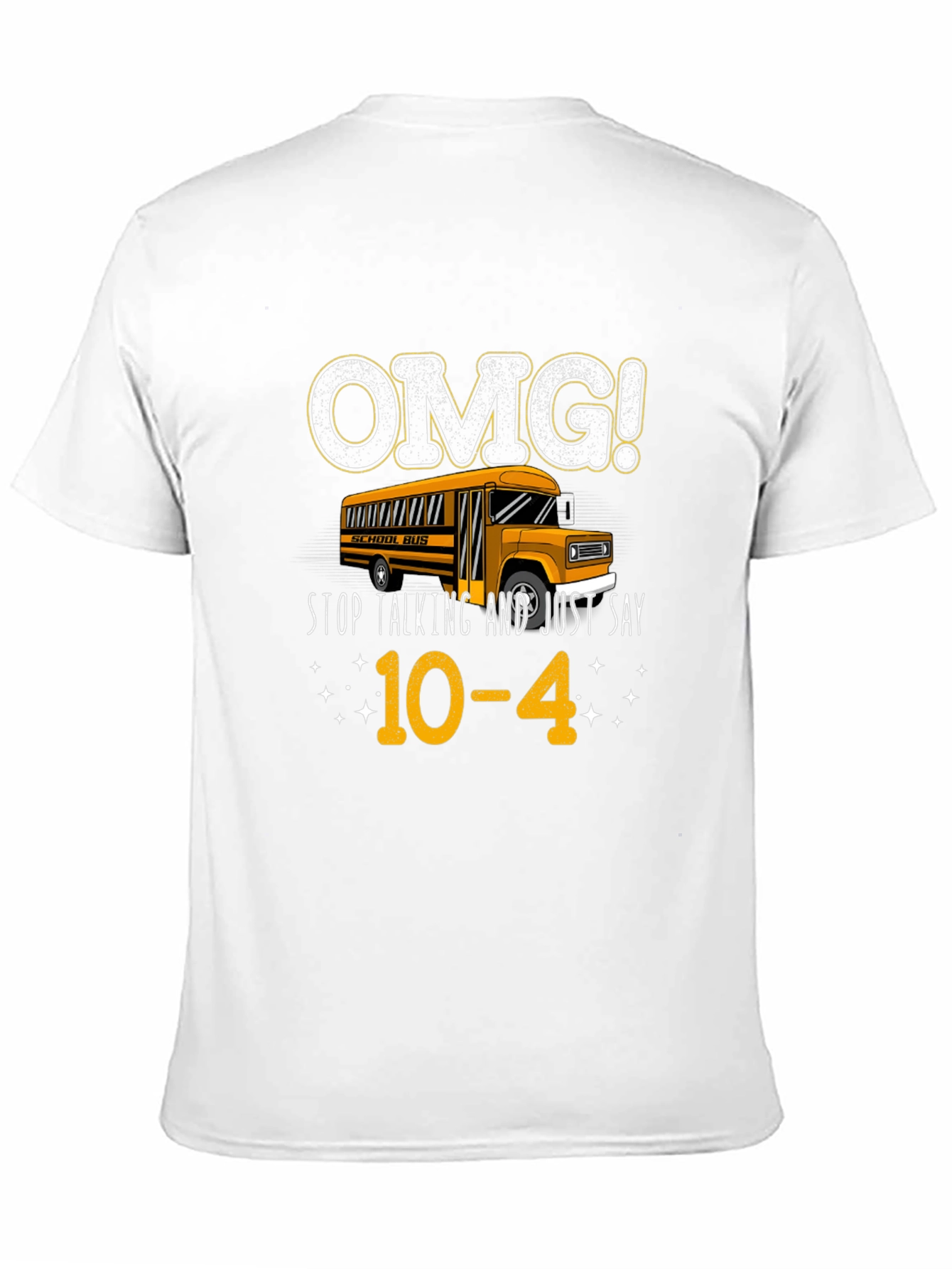 OMG! School Bus 10-4 Black Graphic Tee