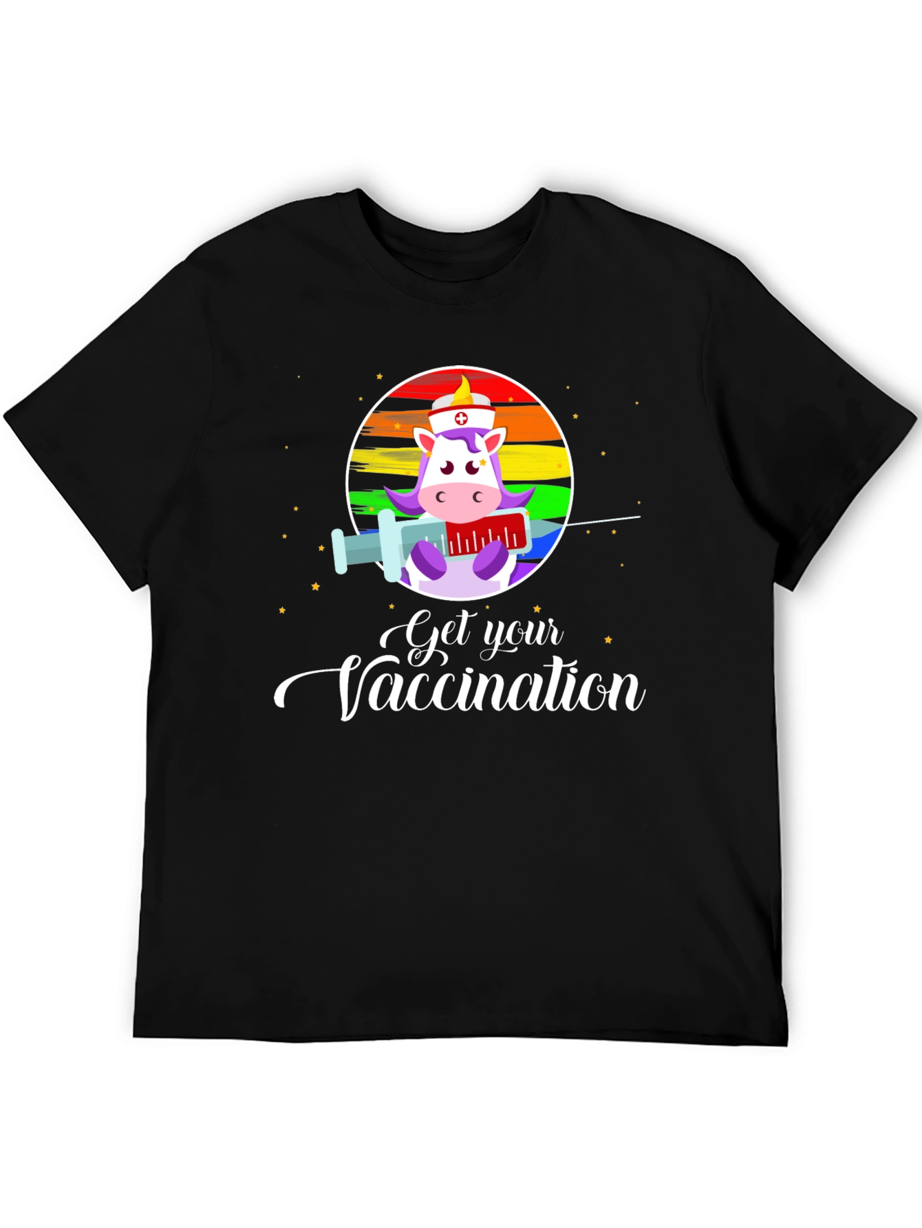 Get Your Vaccination Unicorn Nurse T-Shirt