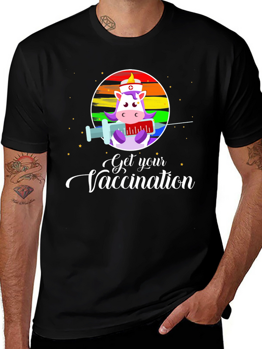 Get Your Vaccination Unicorn Nurse T-Shirt