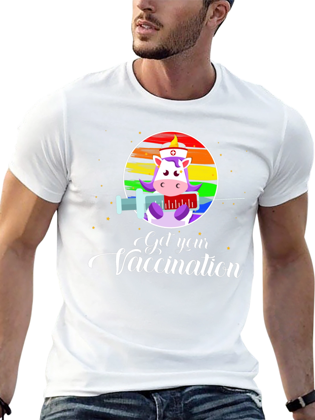 Get Your Vaccination Unicorn Nurse T-Shirt