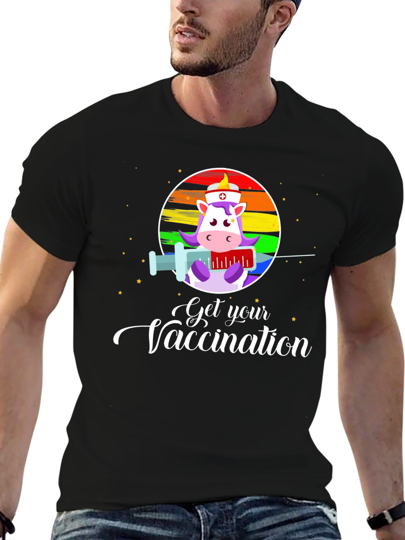 Get Your Vaccination Unicorn Nurse T-Shirt