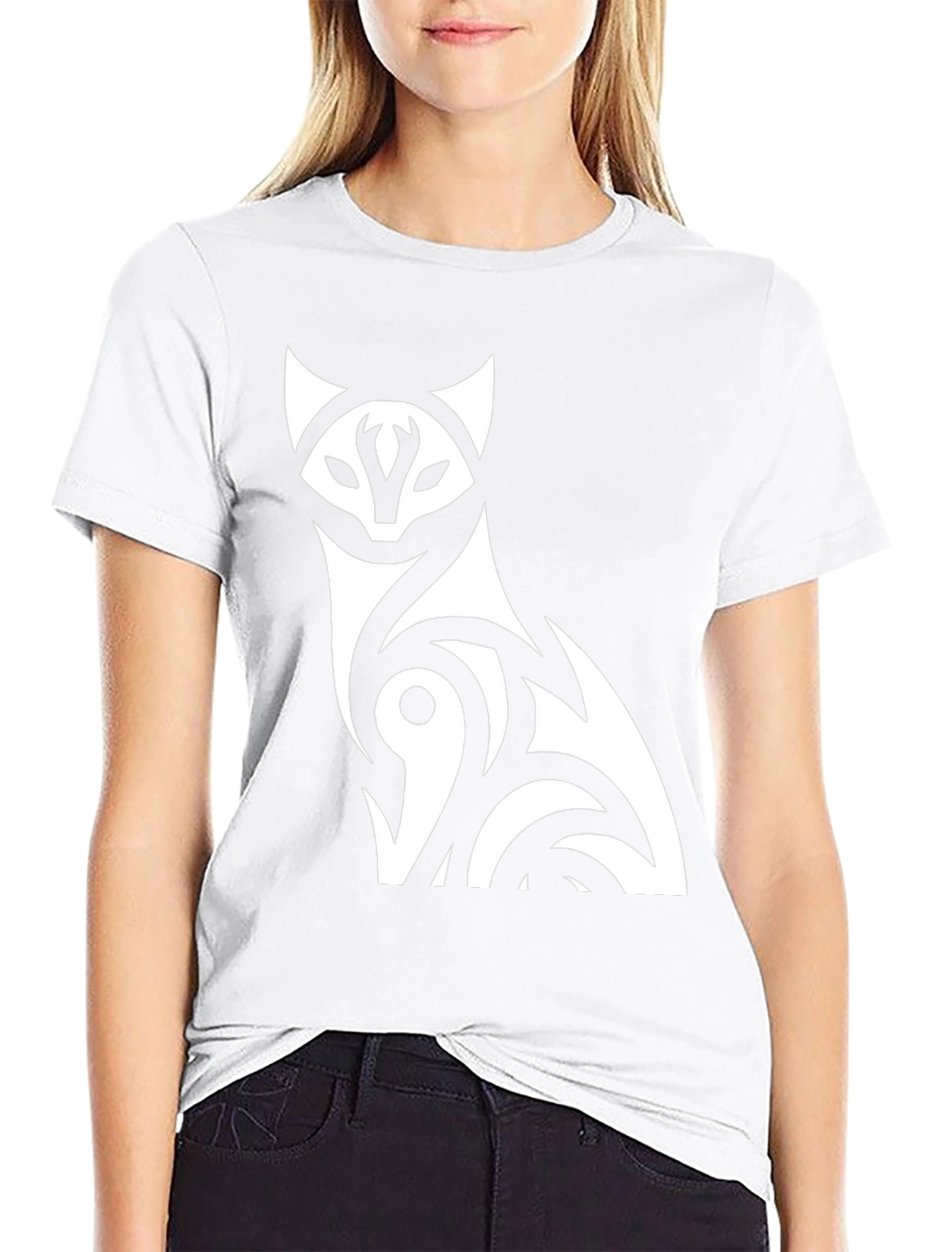 Tribal Fox Graphic Tee - Cool Design!