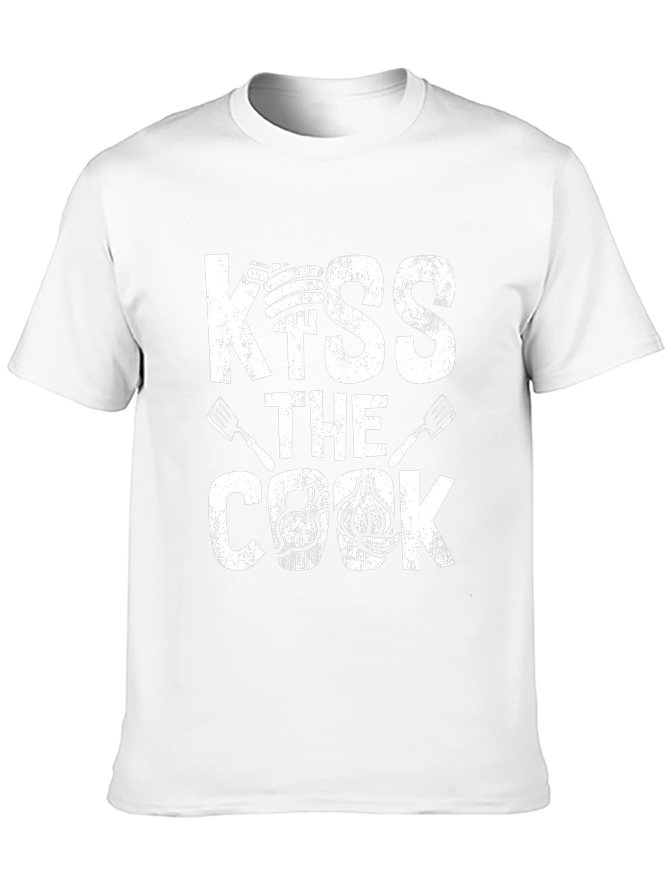 Kiss The Cook Graphic Tee - BBQ T-Shirt