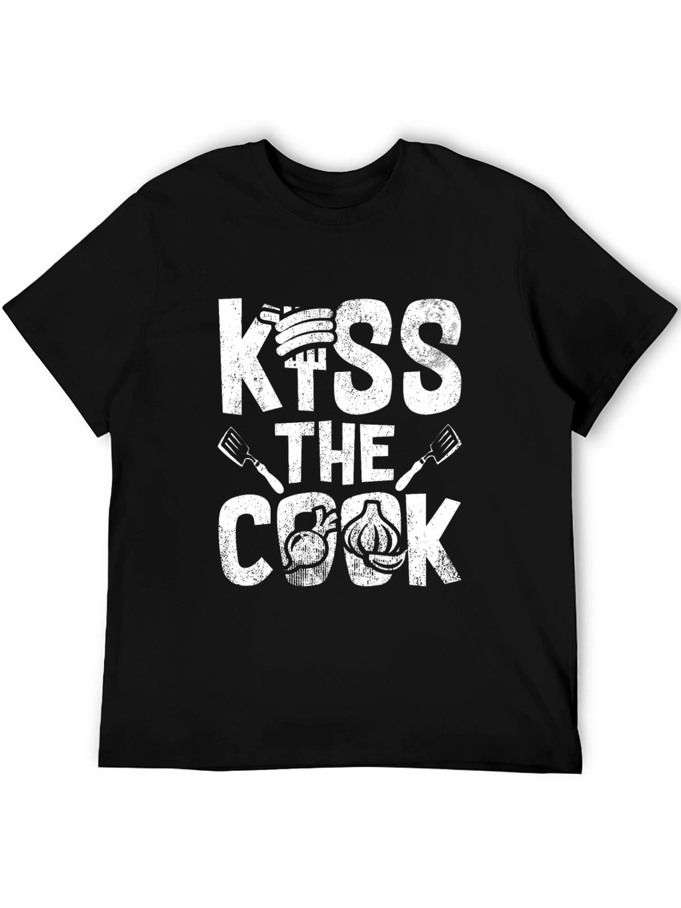 Kiss The Cook Graphic Tee - BBQ T-Shirt