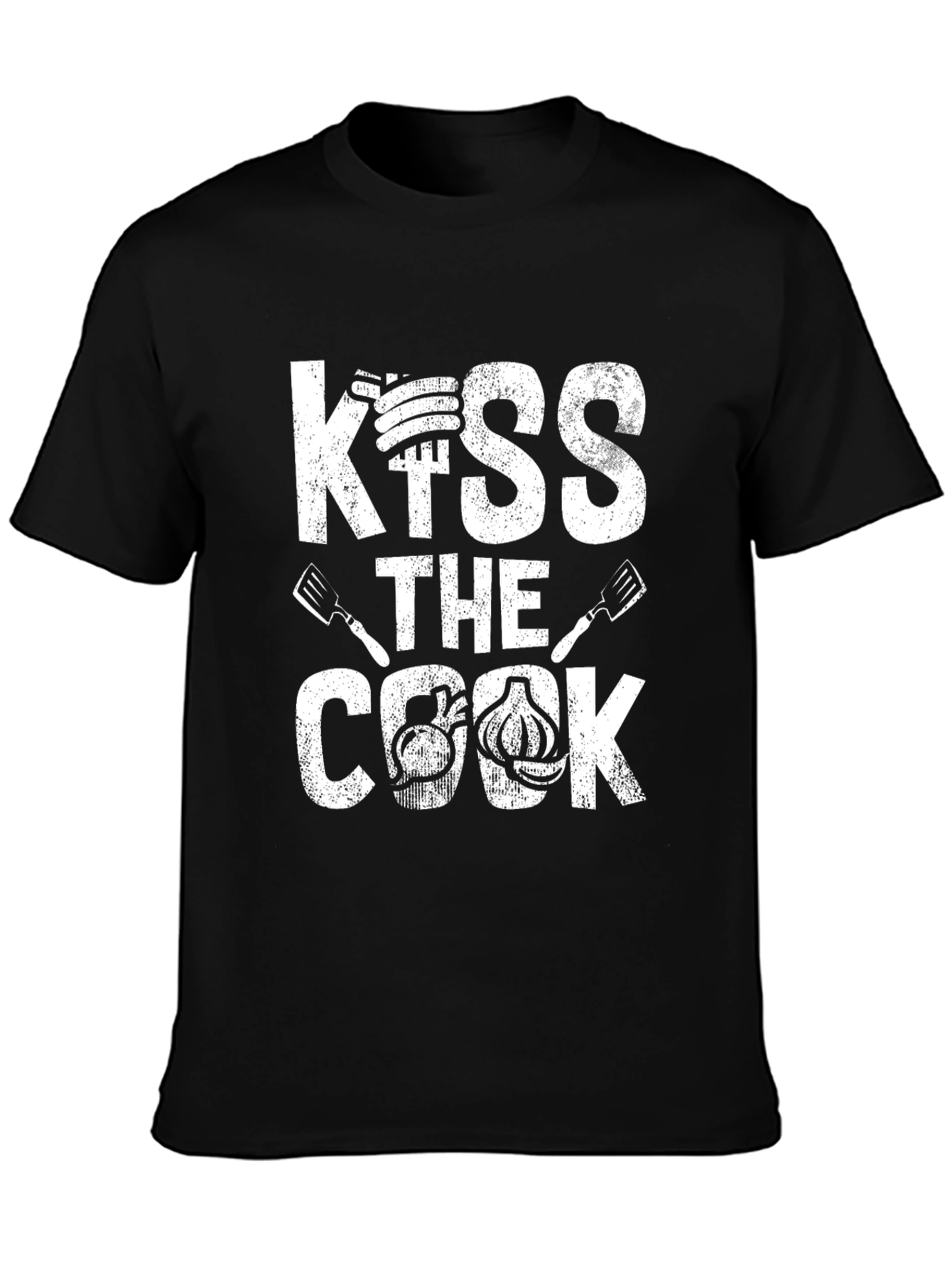 Kiss The Cook Graphic Tee - BBQ T-Shirt