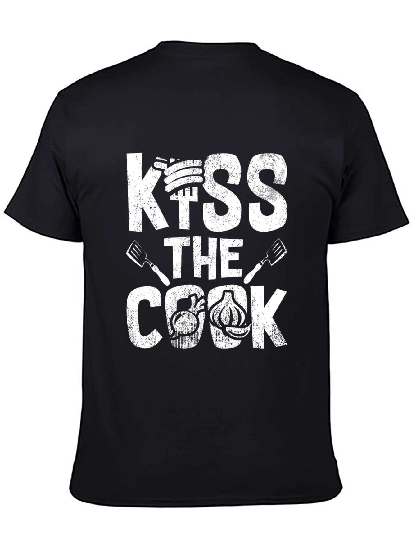 Kiss The Cook Graphic Tee - BBQ T-Shirt