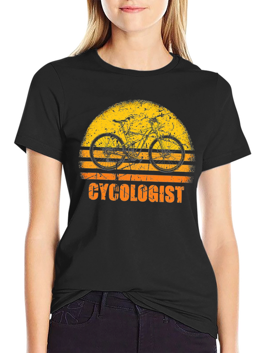 Cyclologist Graphic Tee - Cycling Sunset T-Shirt