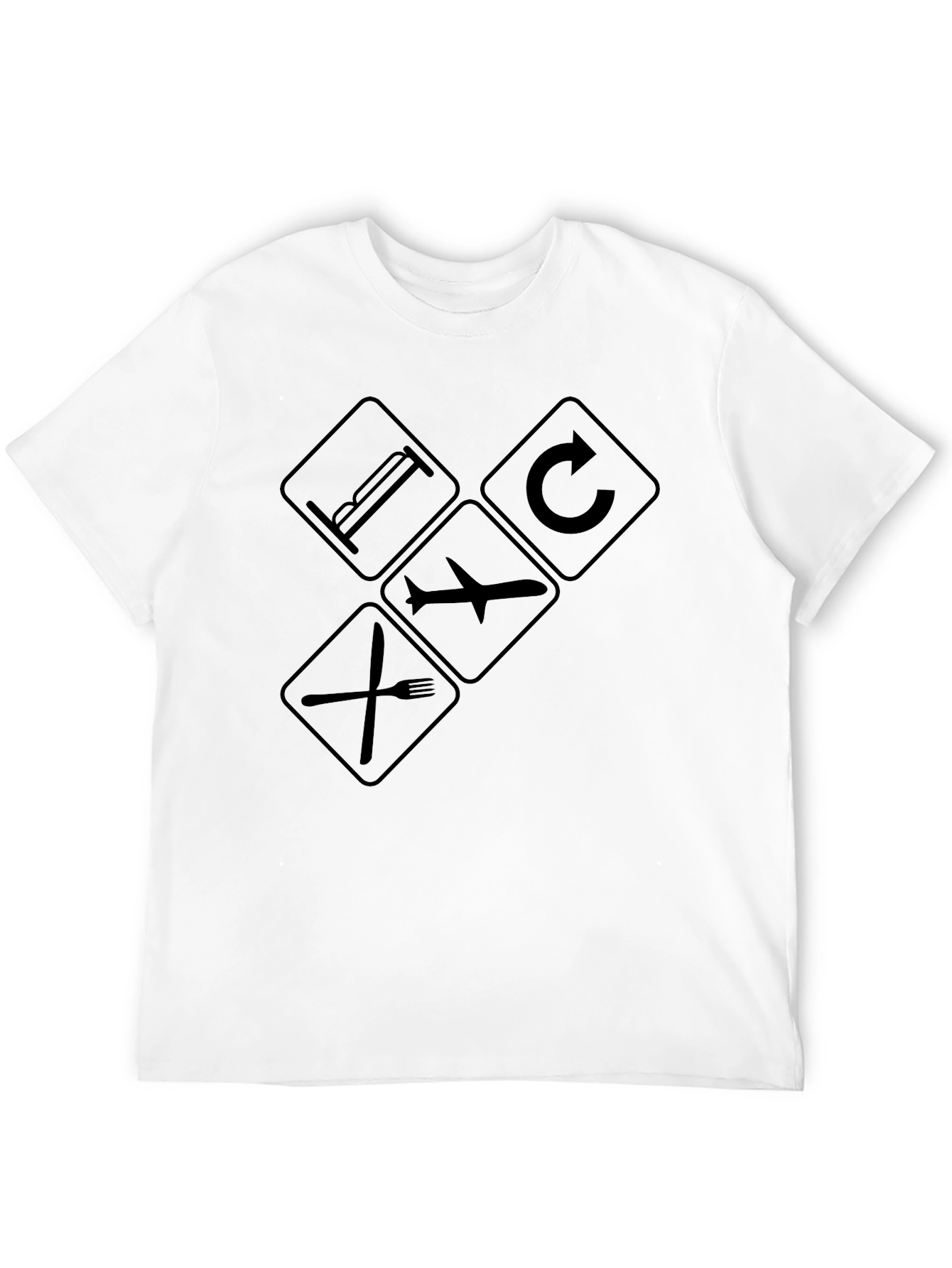 Eat Sleep Fly Repeat T-Shirt - Travel Lover Tee