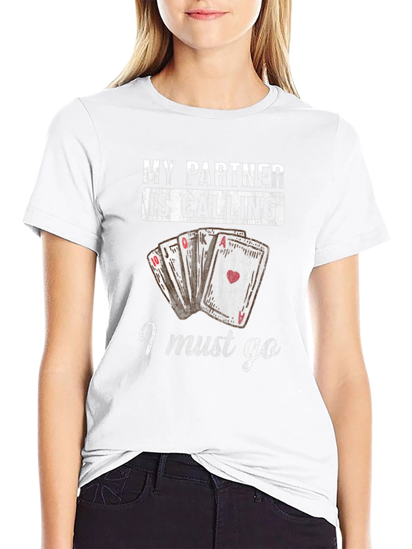 Funny Poker Player T-Shirt - My Partner is Calling!