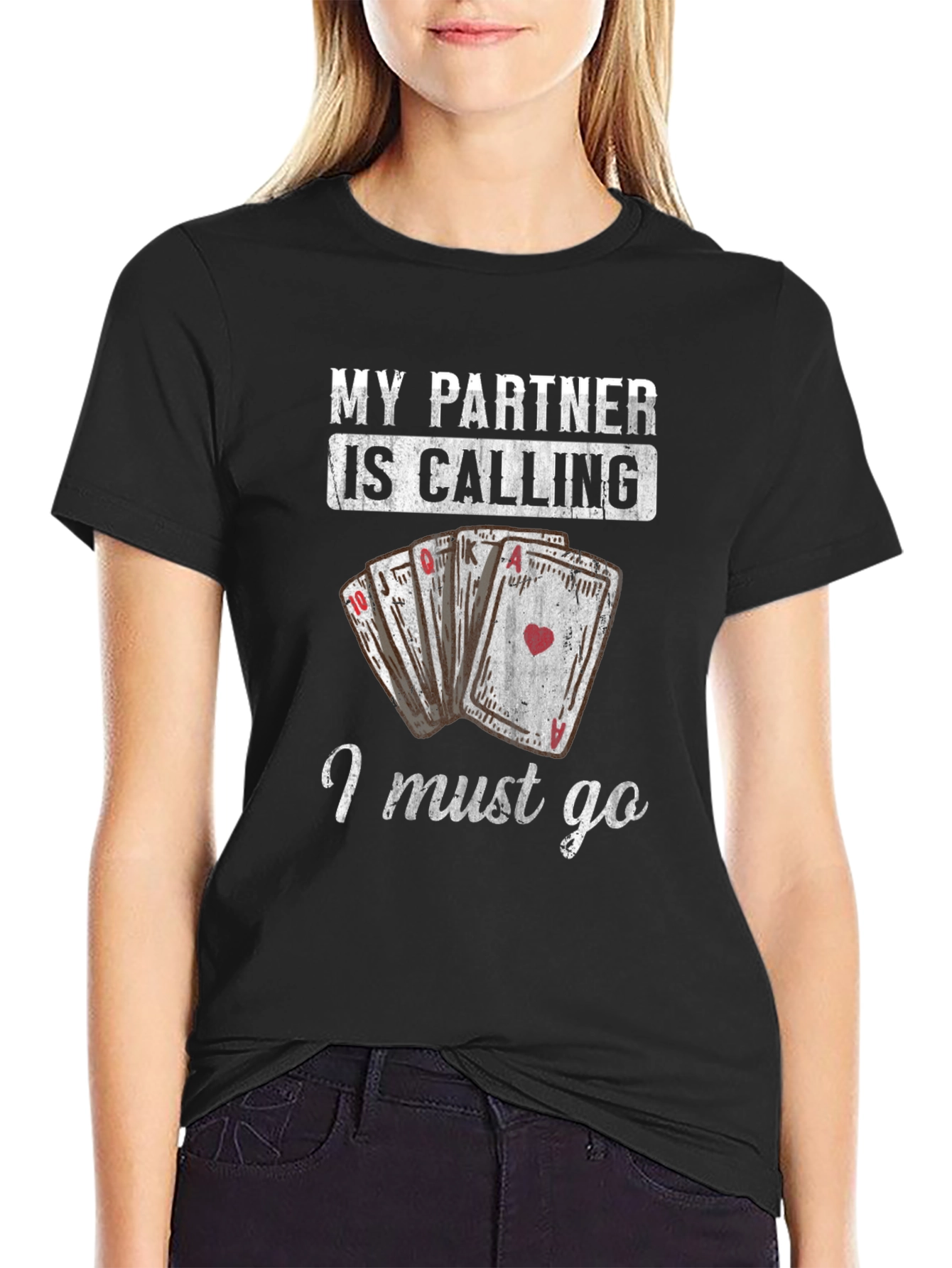 Funny Poker Player T-Shirt - My Partner is Calling!