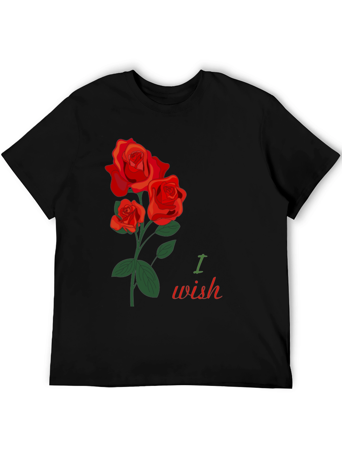 Romantic Rose Wish Graphic T-Shirt